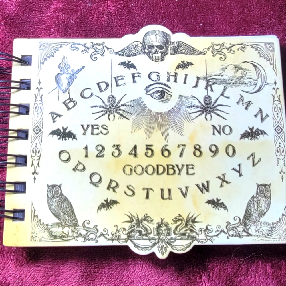 Halloween Note Pad Ouija Board Graphics Spiral Fun Host Hostess Gift